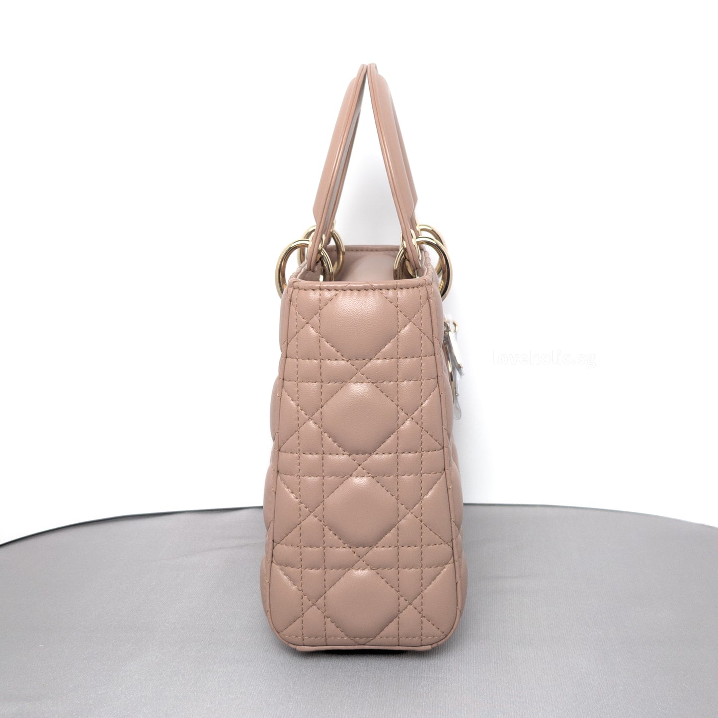 My ABC Lady Dior Small | Blush Lambskin Light Gold Hardware