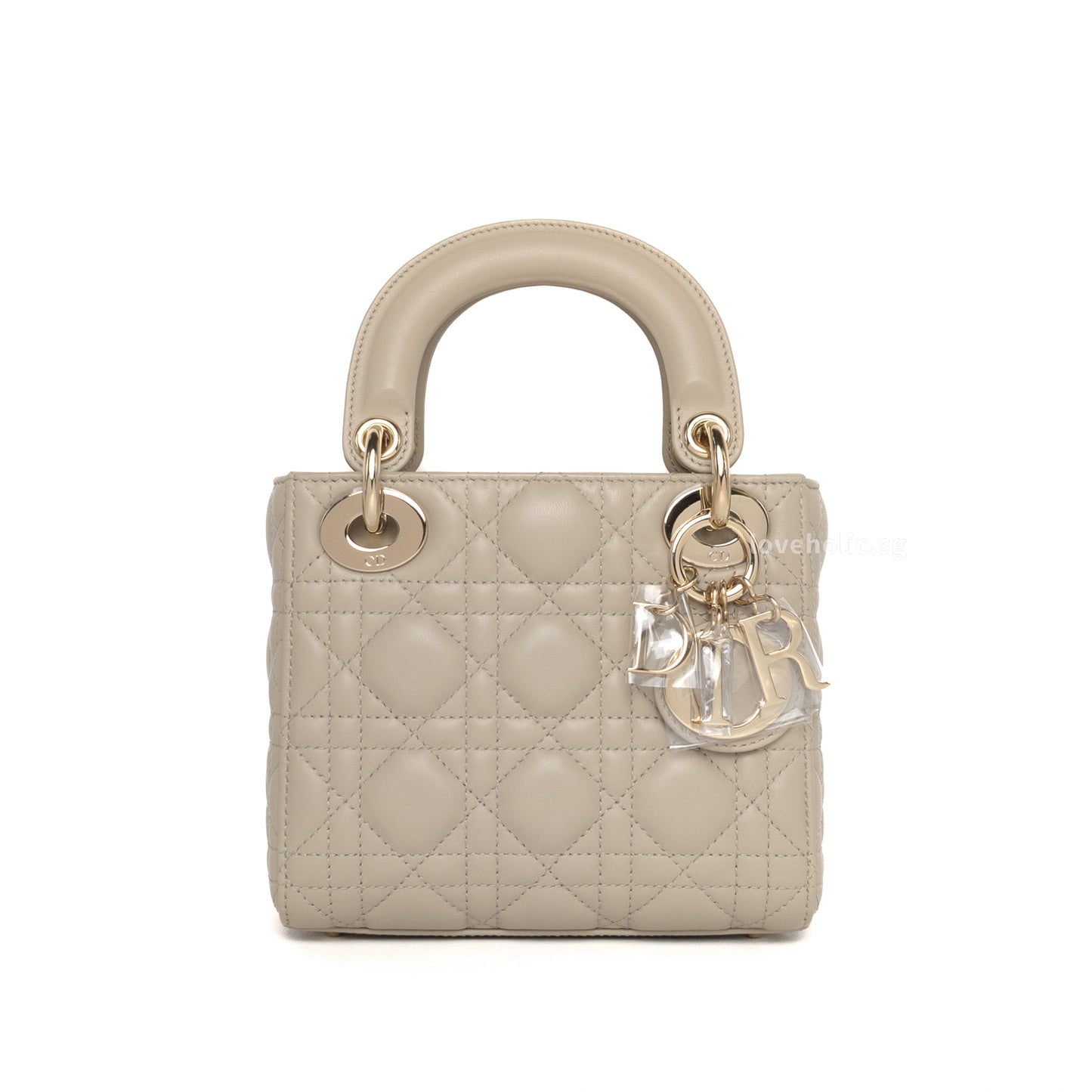 Dior Lady Dior Mini | Beige Lambskin Light Gold Hardware