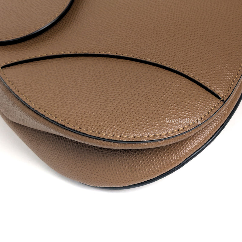 Dior Saddle Medium | Tan Grained Calfskin Gold Hardware