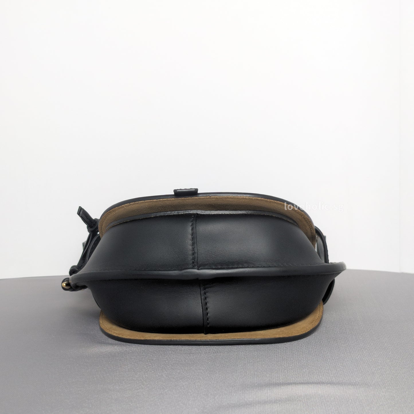 Gate Mini | Black Calfskin Gold Hardware