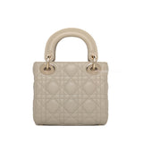 Dior Lady Dior Mini | Beige Lambskin Light Gold Hardware