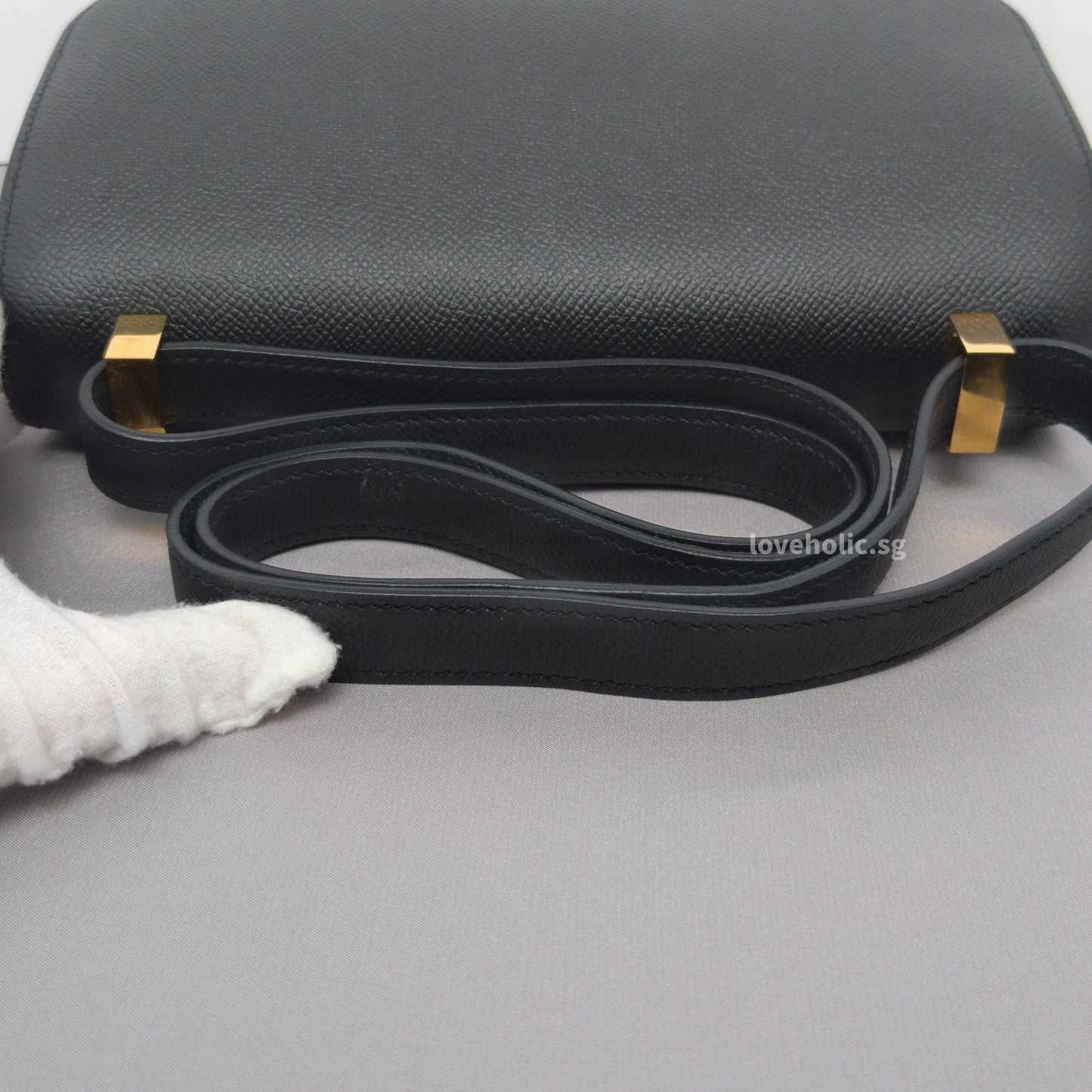 Constance 24 | Black Epsom Gold Hardware