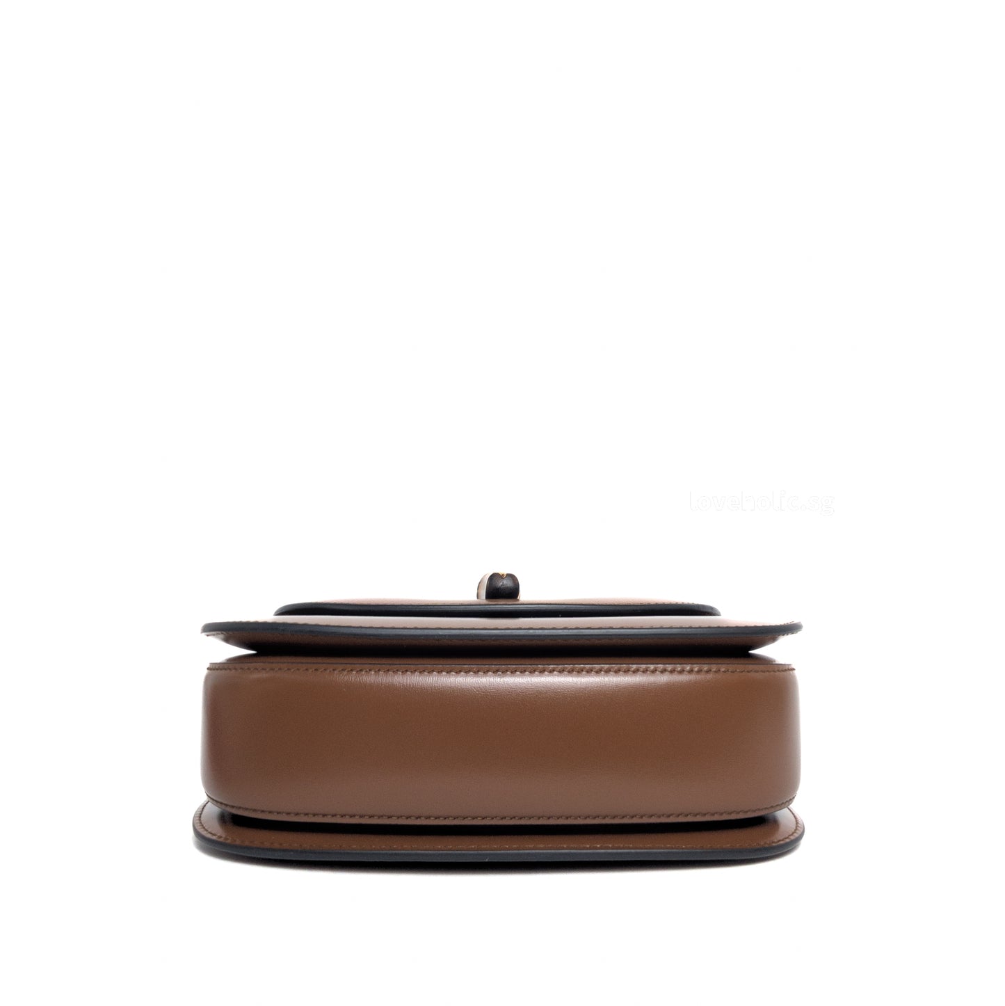 1947 Bamboo Top Handle Bag Small | Brown Leather Gold Hardware