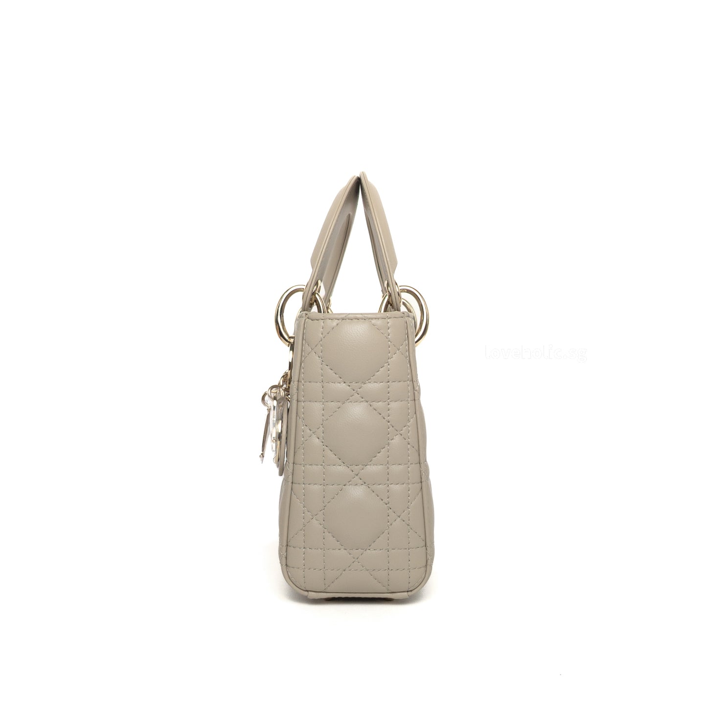 Dior Lady Dior Mini | Beige Lambskin Light Gold Hardware