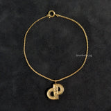 Dior Vintage Bracelet CD | Gold Hardware-whitebackground