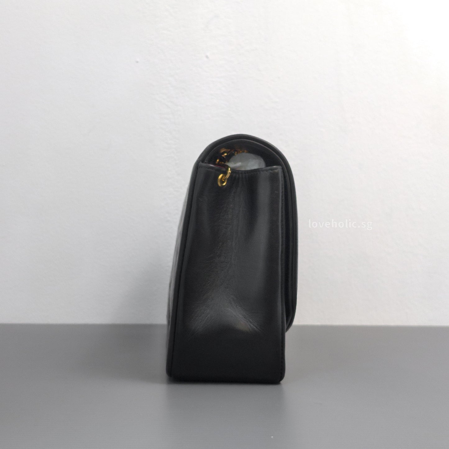 Chanel Diana Medium | Black Lambskin 24K Gold Hardware-details