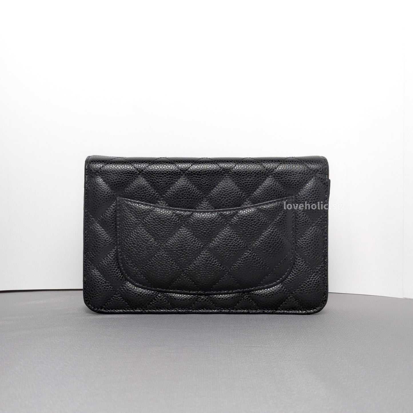 Chanel Wallet On Chain Black Caviar Gold Hardware-back