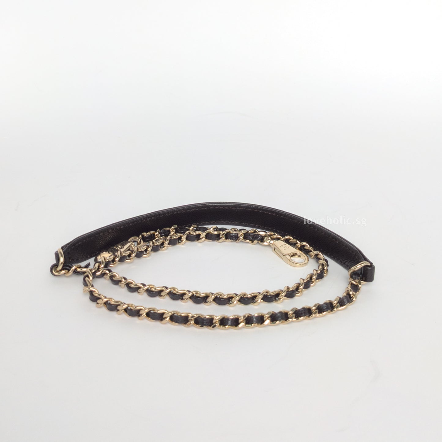 Coco Handle Small | 22K Dark Brown Caviar Light Gold Hardware
