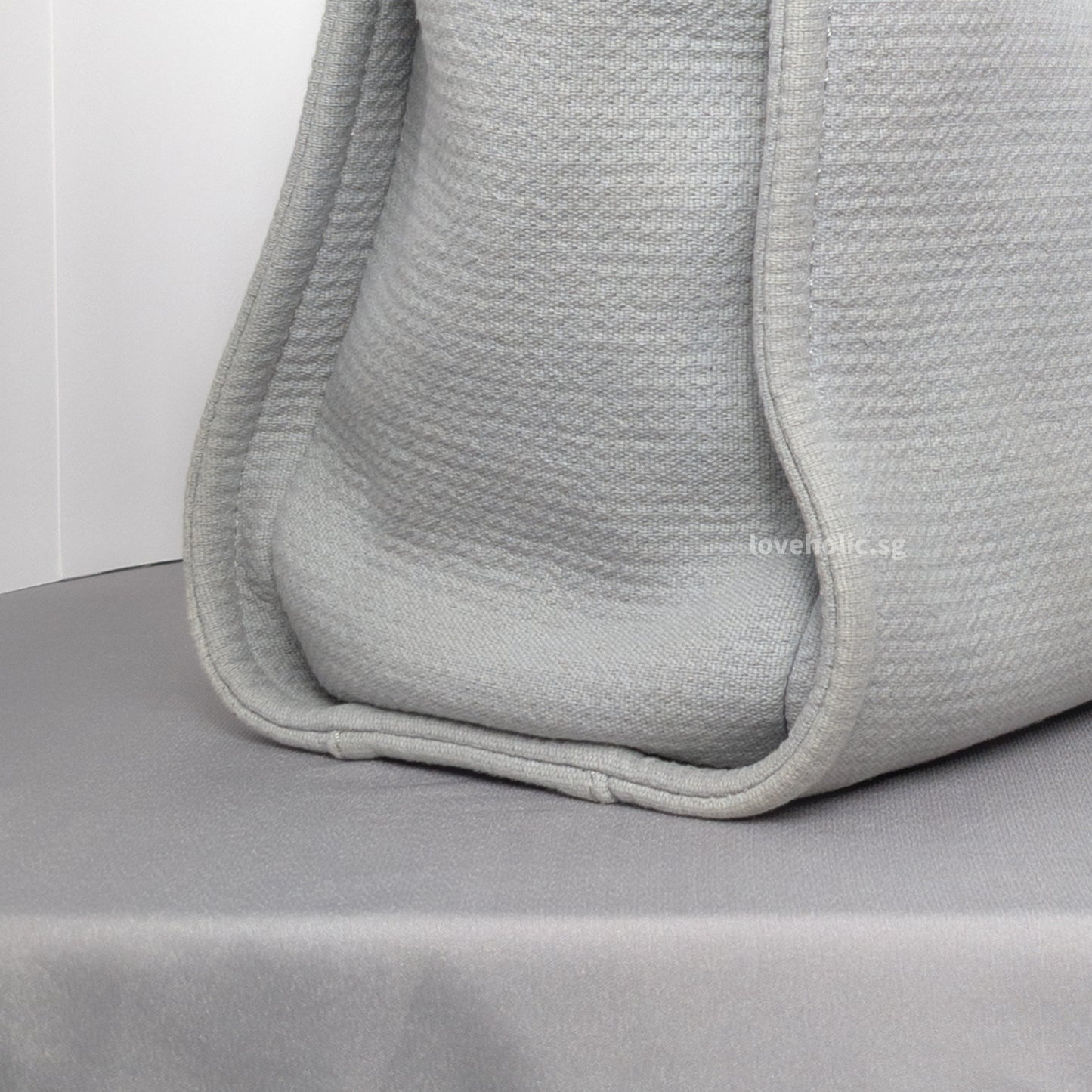 Deauville Shopping Tote 23B Grey Canvas Light Gold Hardware