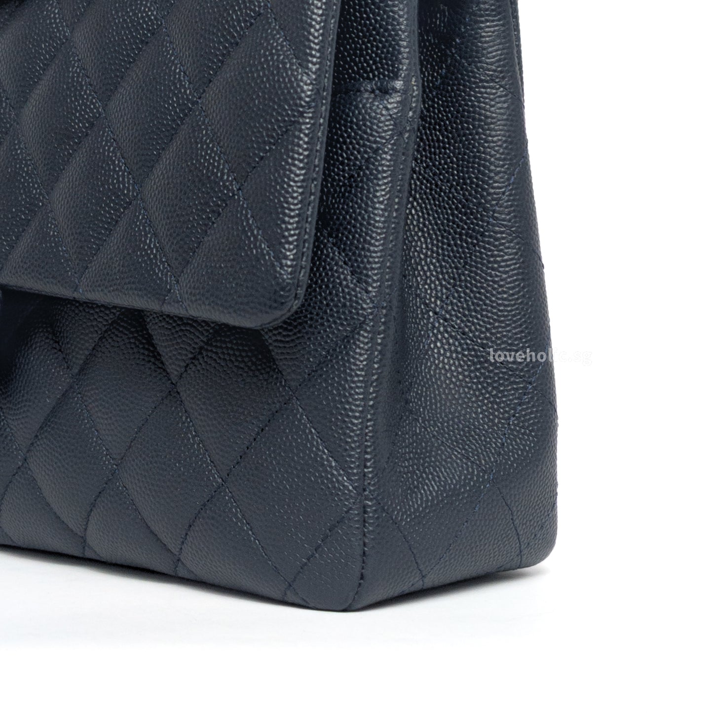 Chanel Classic Flap Medium | 18B Midnight/Navy Blue Caviar Light Gold Hardware