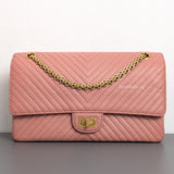 Reissue 2.55 226 Medium | Sakura Pink Calfskin Brushed Gold Hardware