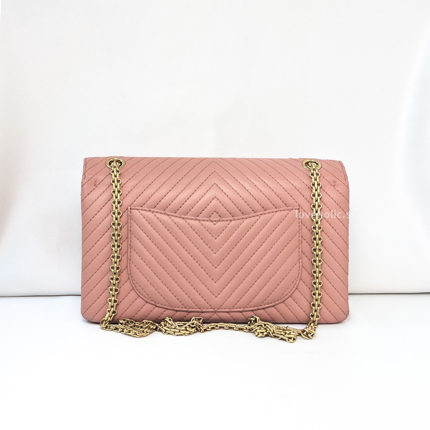 Reissue 2.55 226 Medium | Sakura Pink Calfskin Brushed Gold Hardware