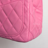 Chanel Pearl Crush Mini Square | Pink Lambskin Gold Hardware-details