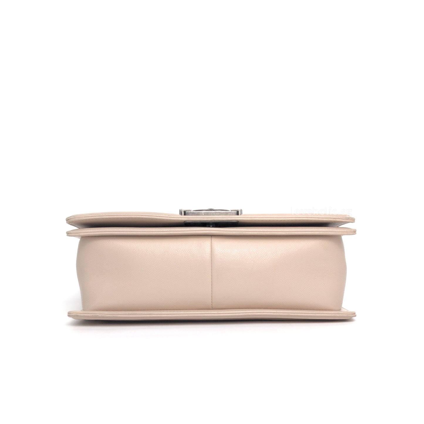 Boy Chevron Old Medium | Ivory Beige Caviar Ruthenium Hardware