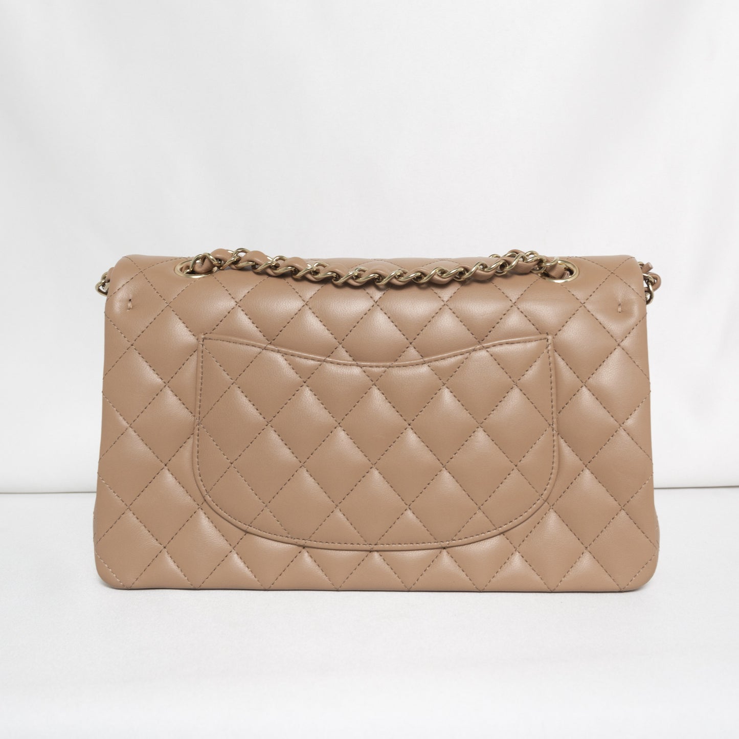 Chanel Classic Flap Medium | 22K Dark Beige/Caramel Lambskin Light Gold Hardware