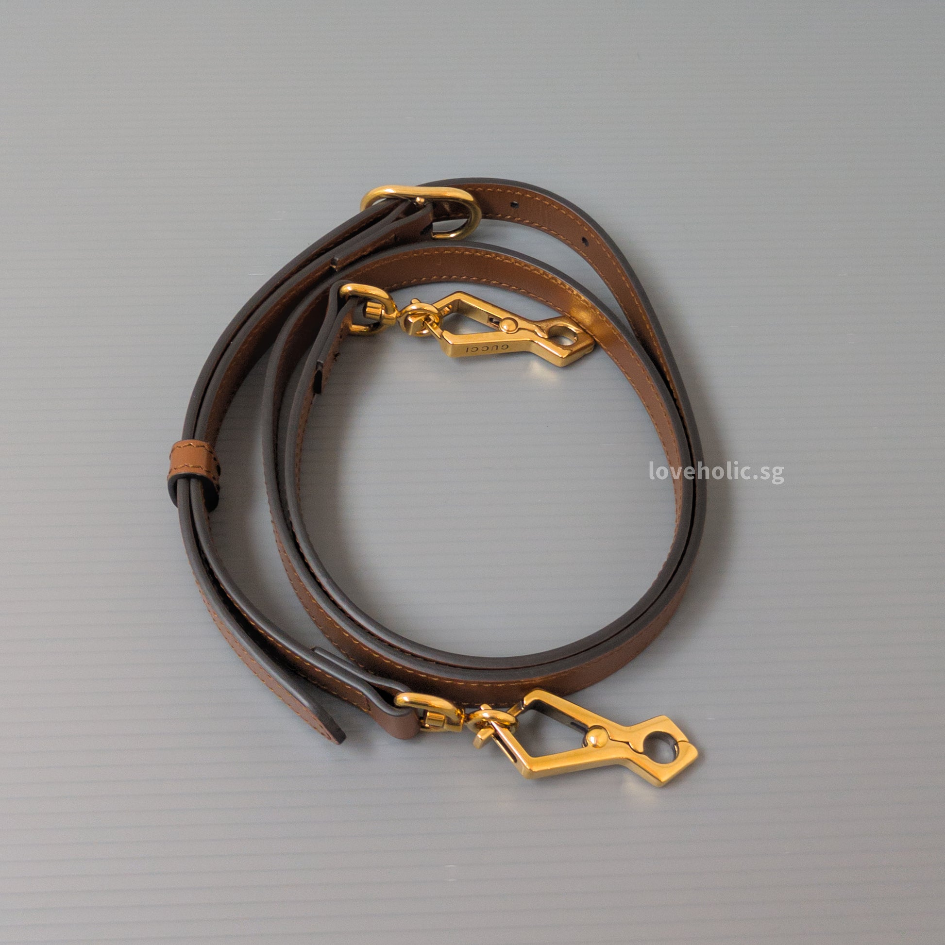 Gucci 1947 Bamboo Top Handle Bag Small | Brown Leather Gold Hardware-details