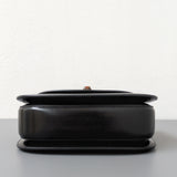 Gucci 1947 Bamboo Top Handle Bag Small | Black Leather Gold Hardware-details