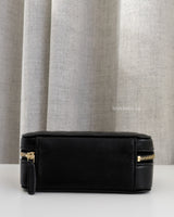 Chanel Camera Bag Mini with Pearl Crush | Black Lambskin Brushed Gold Hardware-details