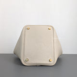Hermes Picotin Lock 18 Craie Taurillon Clemence Gold Hardware-details