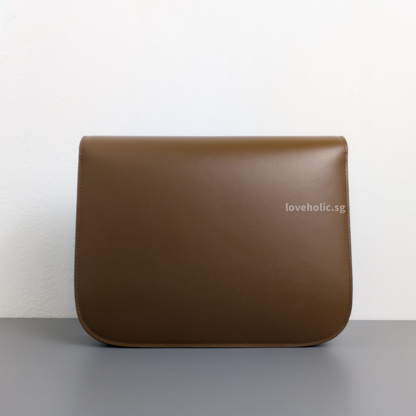 Celine Box Medium | Camel Calfskin Gold Hardware-back