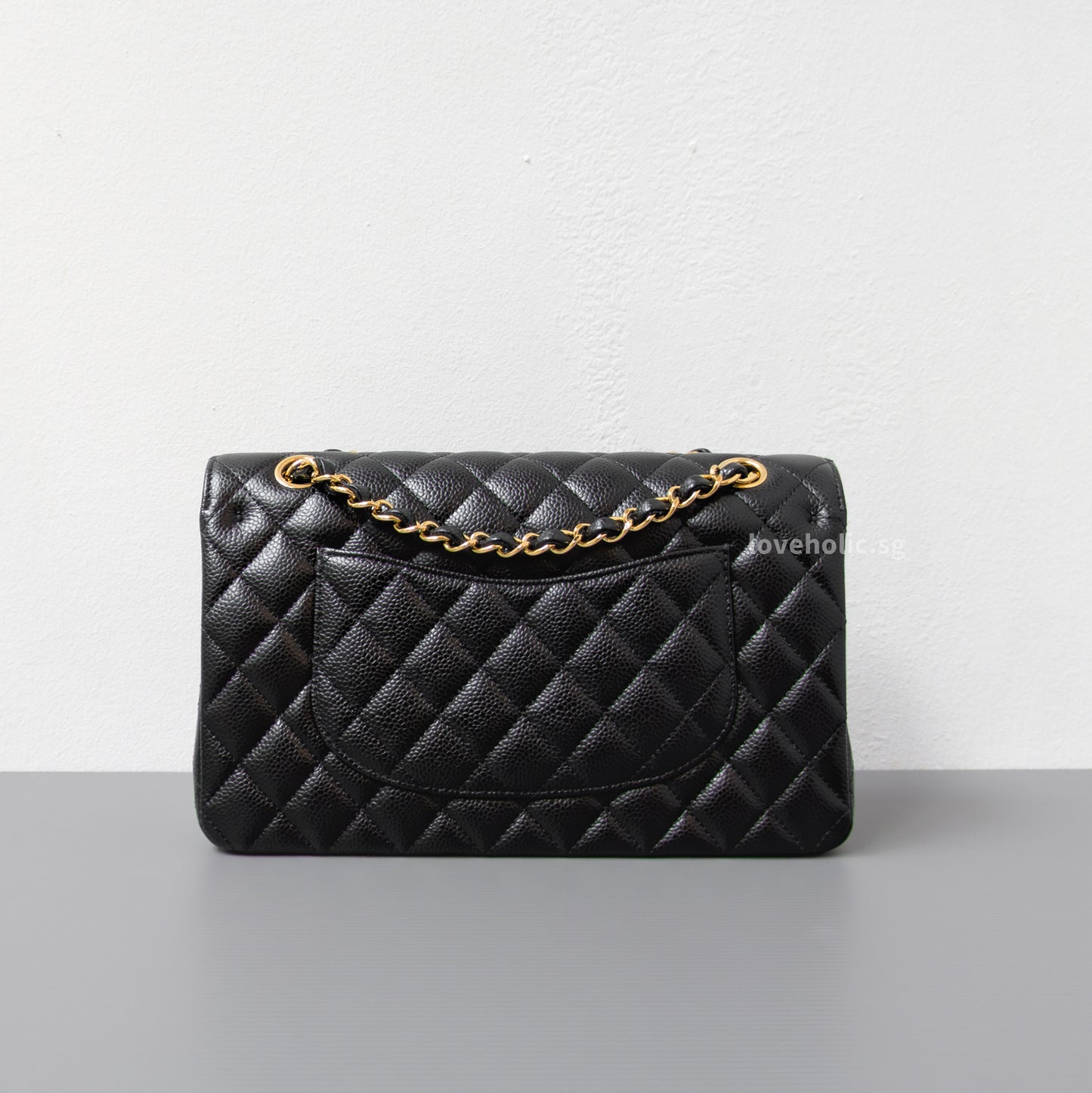 Chanel Classic Flap Medium | Black Caviar Gold Hardware-back