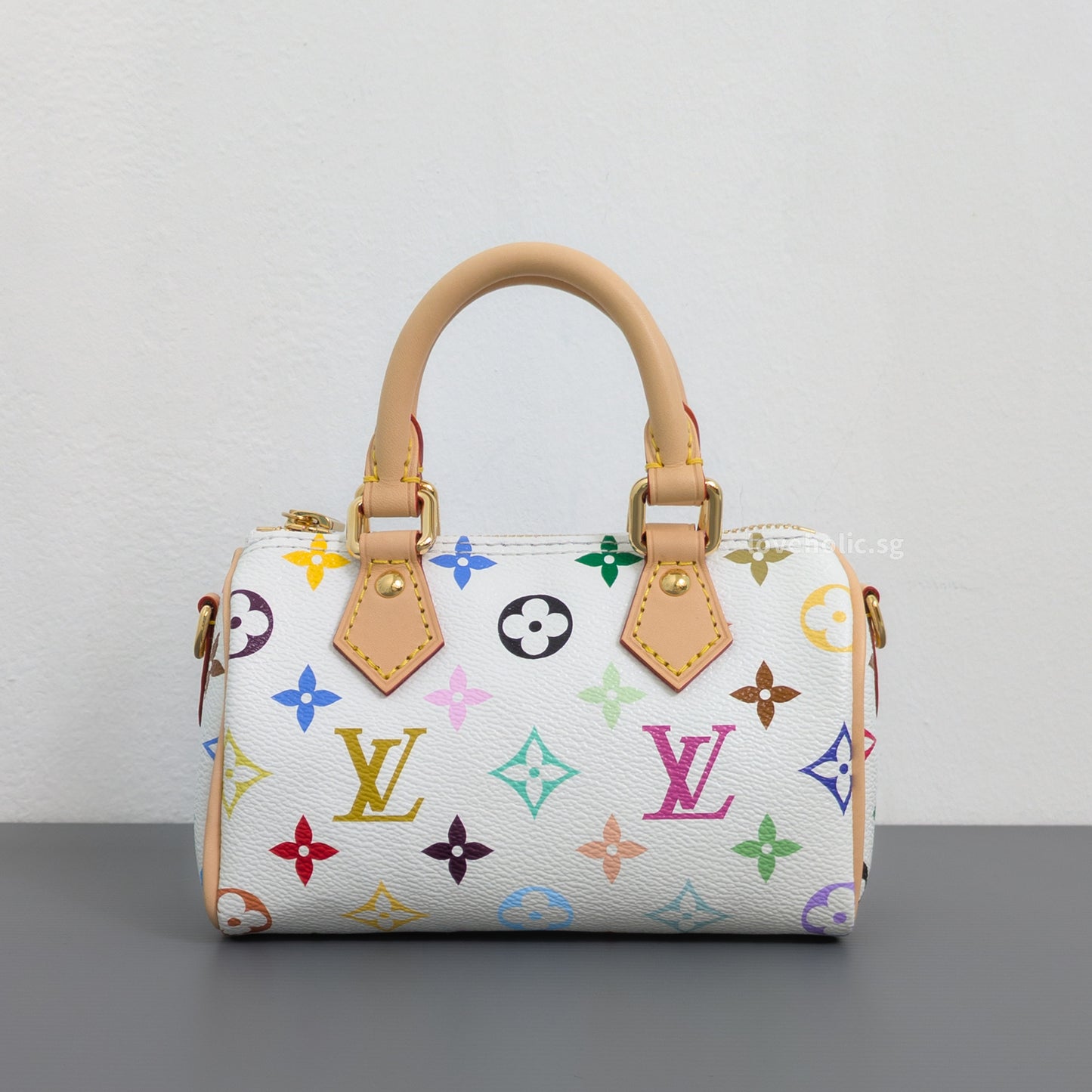 Louis Vuitton Speedy x TM Nano Speedy Canvas Light Gold Hardware-front1