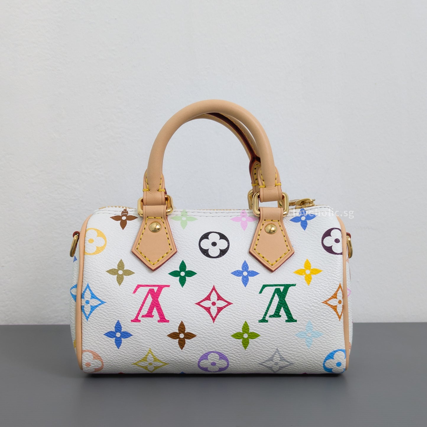 Louis Vuitton Speedy x TM Nano Speedy Canvas Light Gold Hardware-back