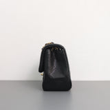 Chanel Classic Flap Mini Square | 17B Black Caviar Gold Hardware-details
