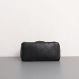 Chanel Classic Flap Mini Square | 17B Black Caviar Gold Hardware-details