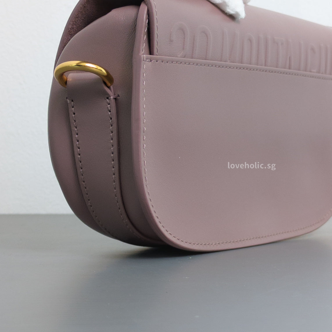 Dior Bobby East-West Peony Pink Calfskin Gold Hardware-details
