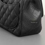 Chanel Classic Flap Mini Square | Black Caviar Silver Hardware-details