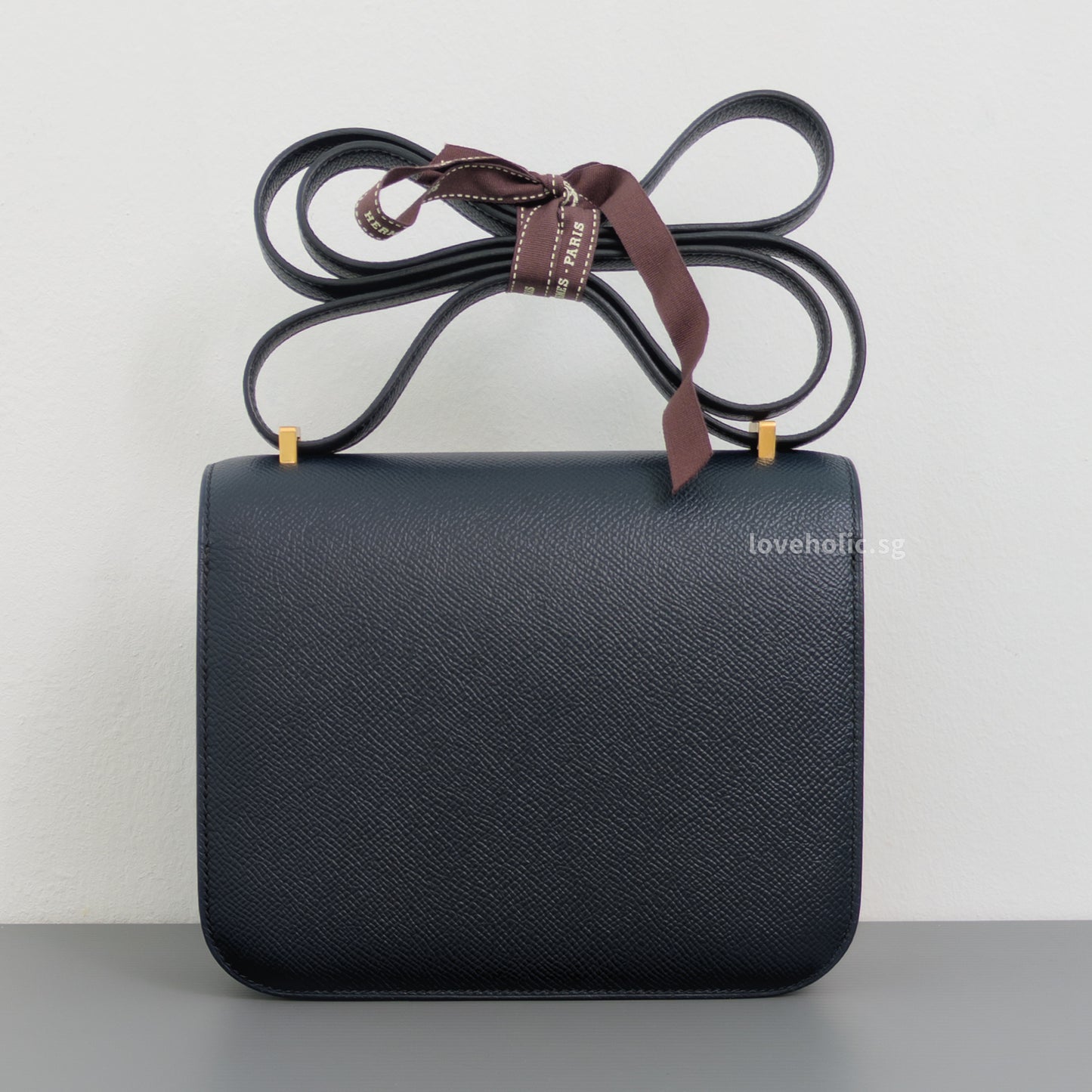 Hermes Constance 18 Mini | 76 Indigo Blue Epsom Gold Hardware-back