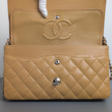 Vintage Classic Flap Medium | Dark Beige Caviar Silver Hardware