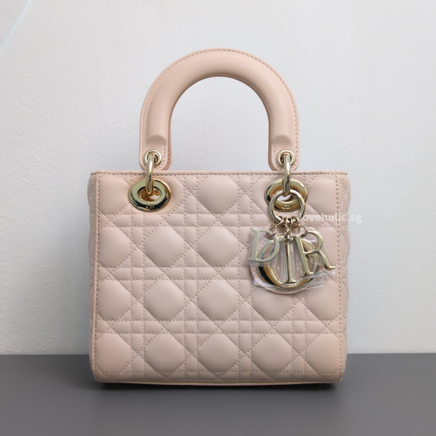 Dior My ABC Lady Dior Small | Powder Pink Lambskin Light Gold Hardware-front1
