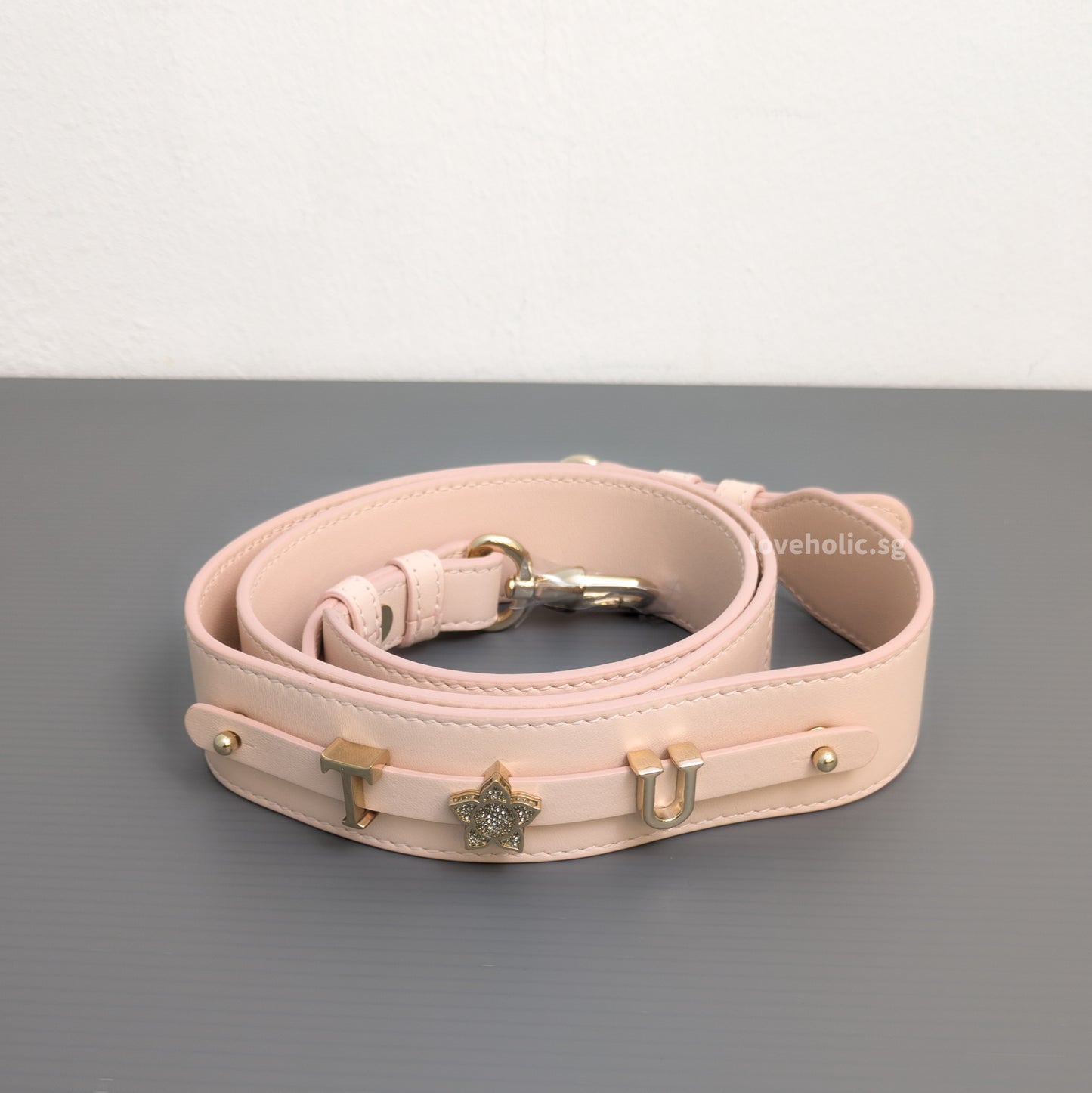 Dior My ABC Lady Dior Small | Powder Pink Lambskin Light Gold Hardware-details
