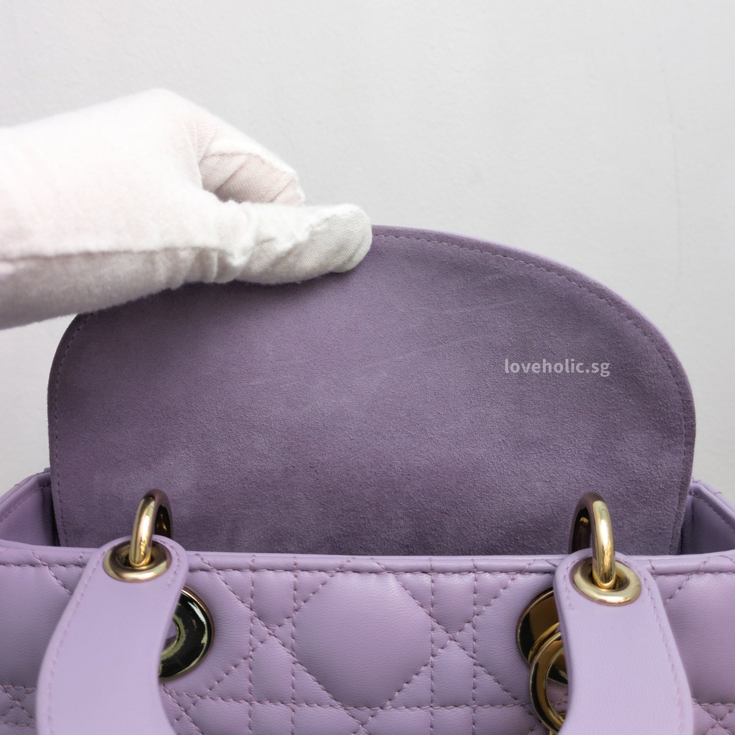 My ABC Lady Dior Small | Lilac/ Light Purple Lambskin Light Gold Hardware