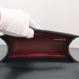 Chanel 24C Double Pearl Flap Bag Black Calfskin Brushed Gold Hardware-details