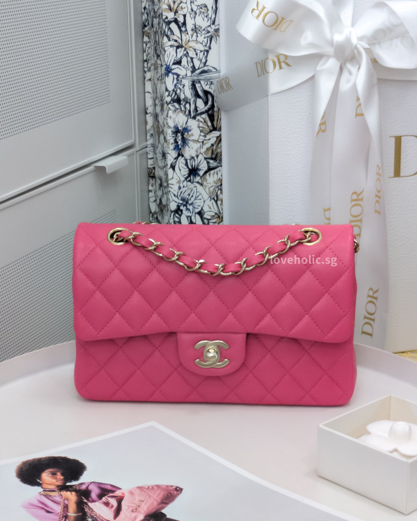 Classic Flap Small | 20S Bubblegum Pink Caviar Light Gold Hardware