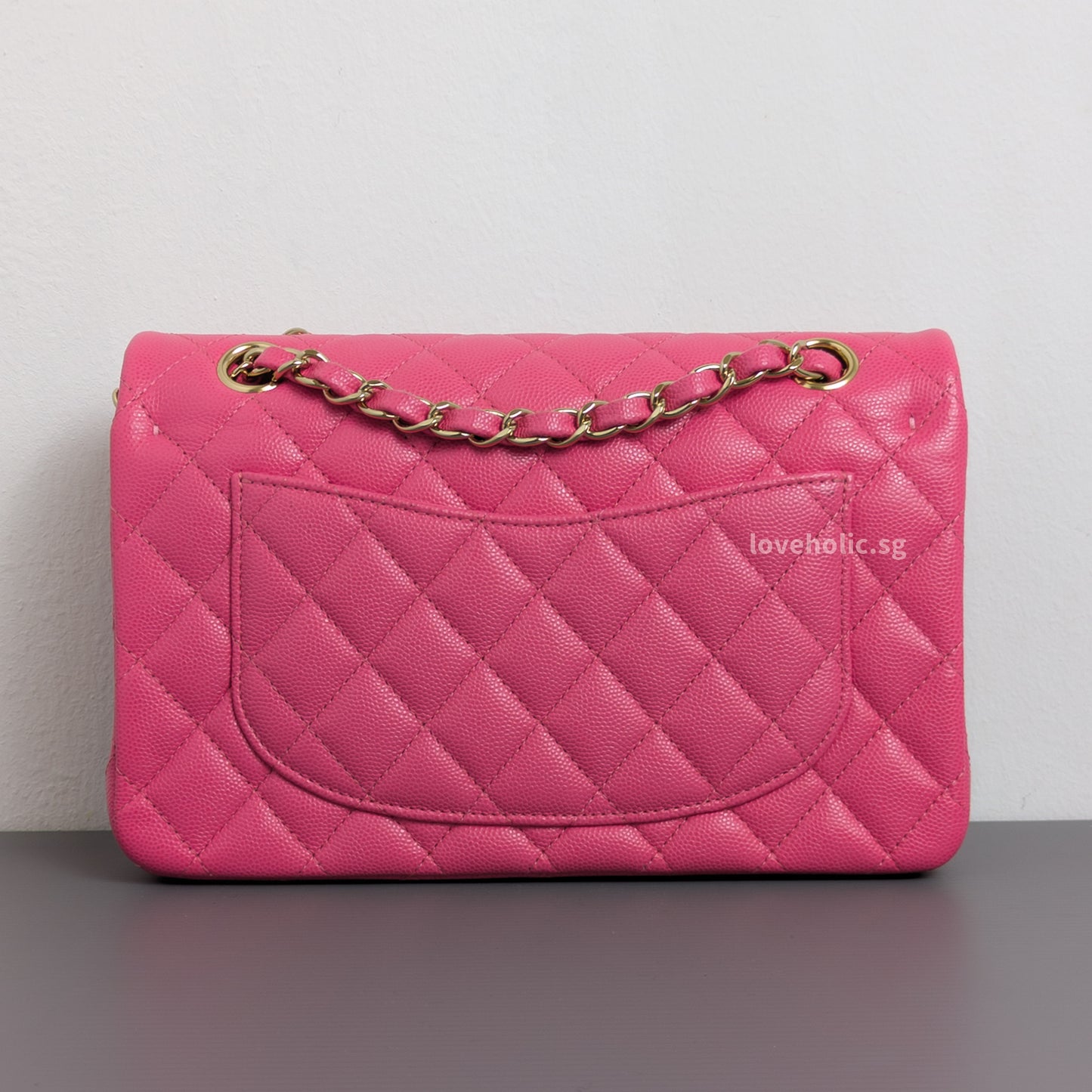 Classic Flap Small | 20S Bubblegum Pink Caviar Light Gold Hardware