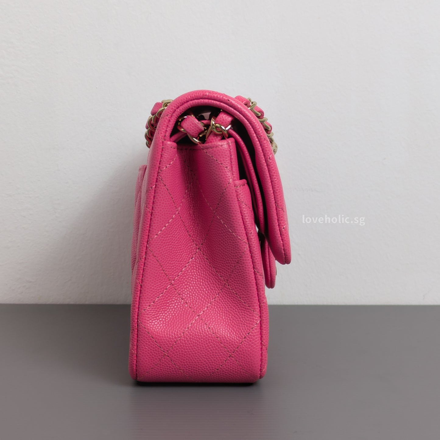 Classic Flap Small | 20S Bubblegum Pink Caviar Light Gold Hardware