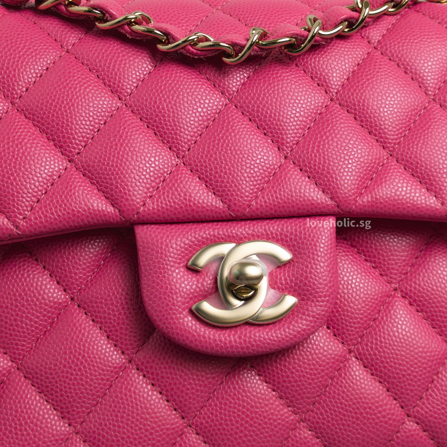 Classic Flap Small | 20S Bubblegum Pink Caviar Light Gold Hardware
