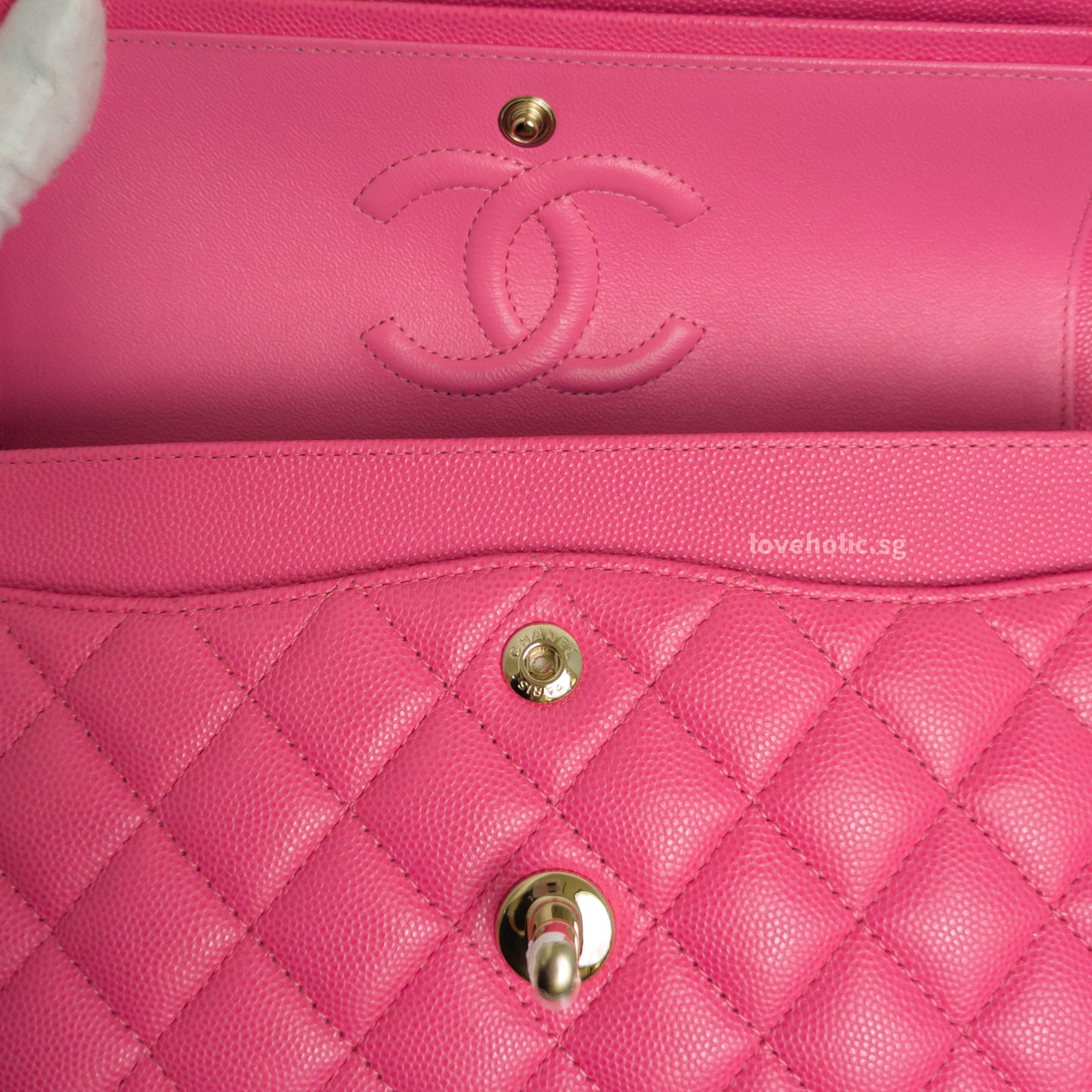 Classic Flap Small | 20S Bubblegum Pink Caviar Light Gold Hardware