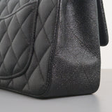 Chanel Mini Rectangle with Top Handle 21S Black Caviar Gold Hardware-details