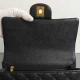 Chanel Mini Rectangle with Top Handle 21S Black Caviar Gold Hardware-details