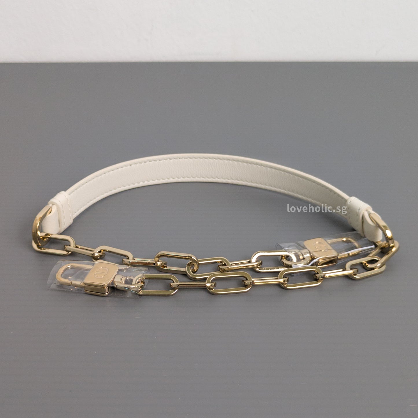 Dior Lady D-Joy Small | Latte Lambskin Light Gold Hardware-details
