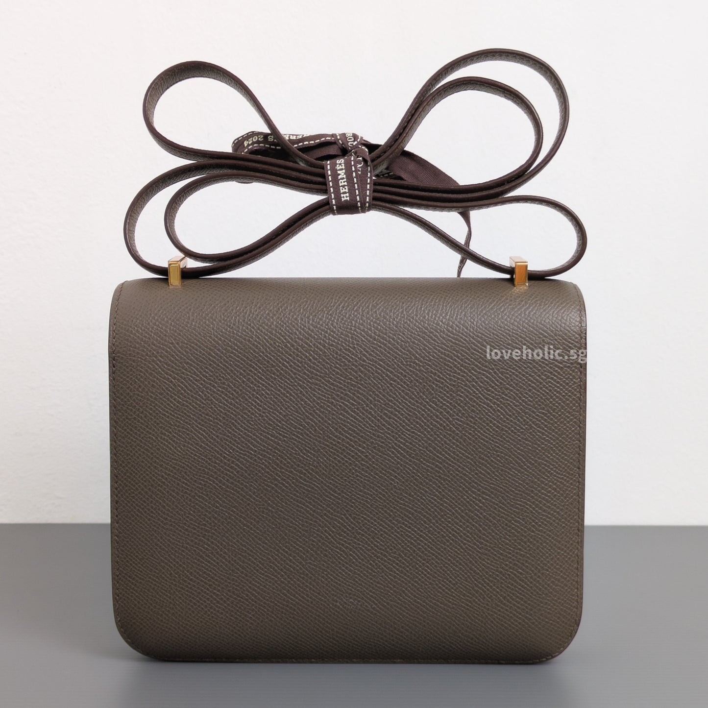 Hermes Constance 18 Mini | Etain Epsom Gold Hardware-back