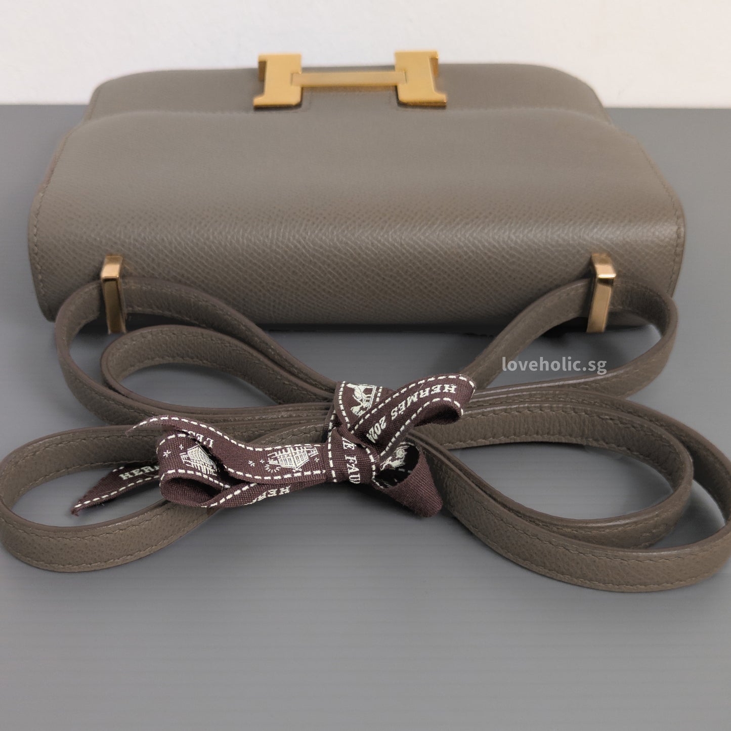 Constance 18 Mini | Etain Epsom Gold Hardware