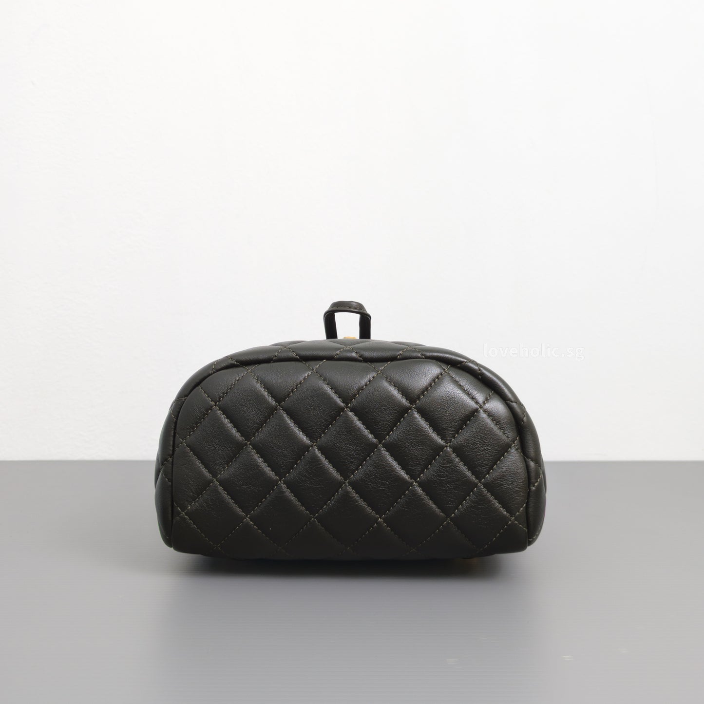 Chanel Urban Spirit Backpack Mini | Black Lambskin Gold Hardware-details