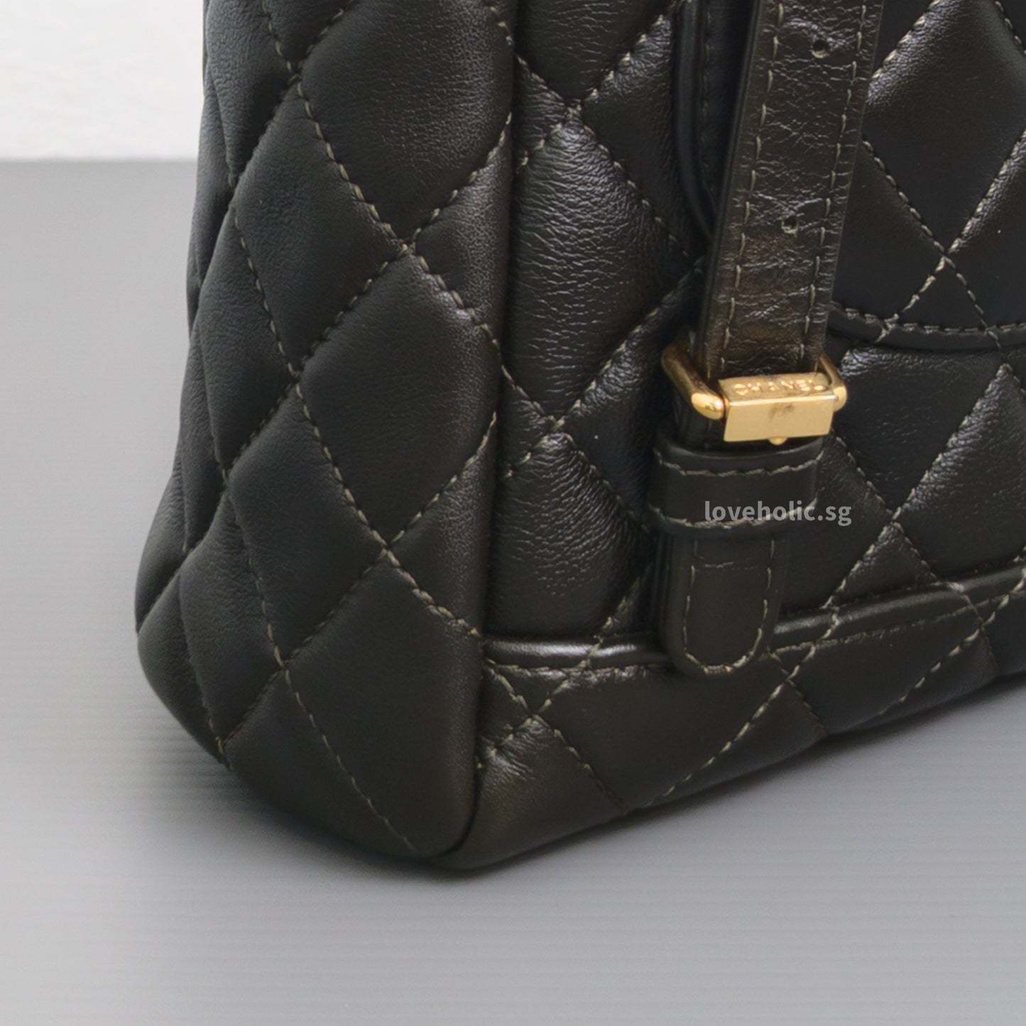 Chanel Urban Spirit Backpack Mini | Black Lambskin Gold Hardware-details