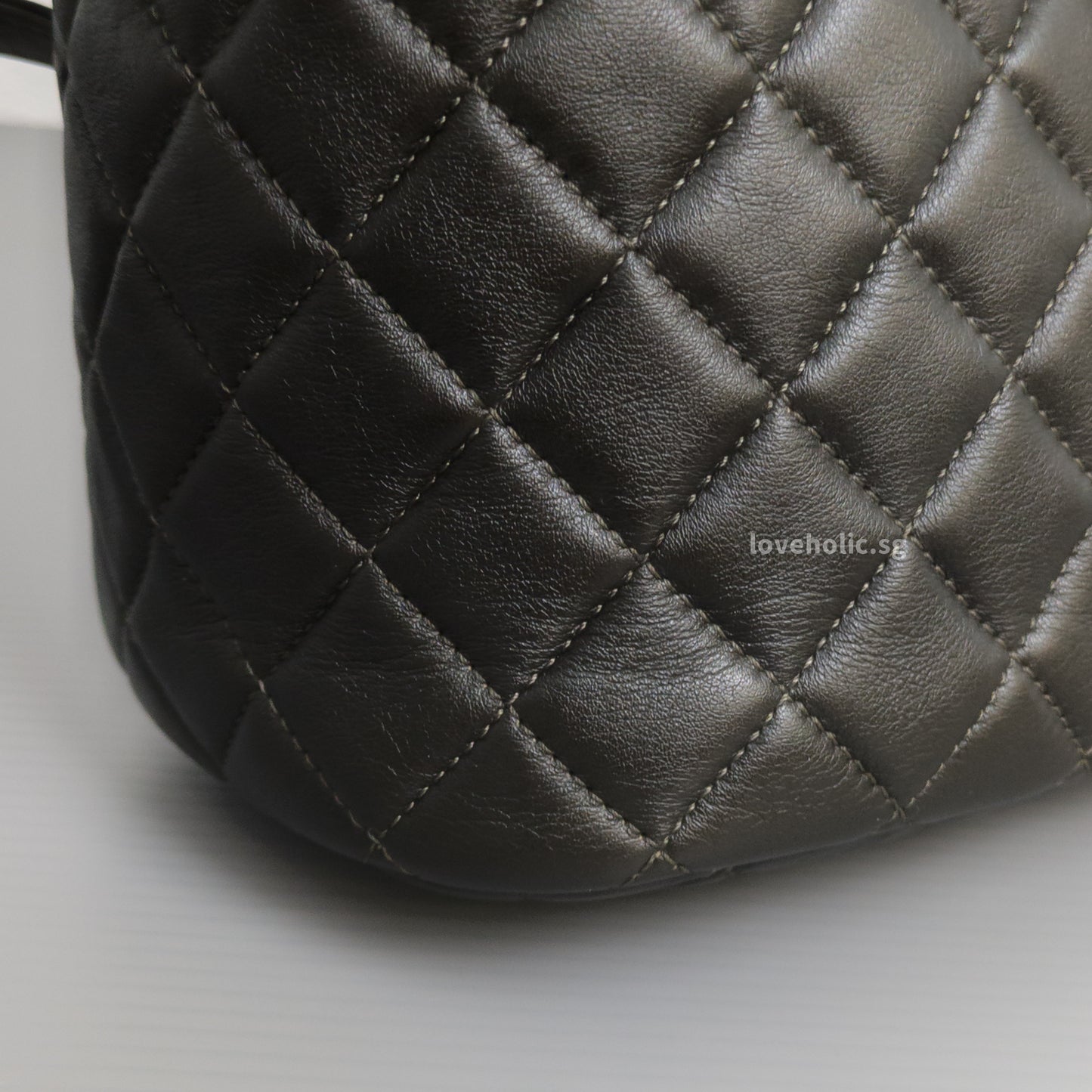 Chanel Urban Spirit Backpack Mini | Black Lambskin Gold Hardware-details